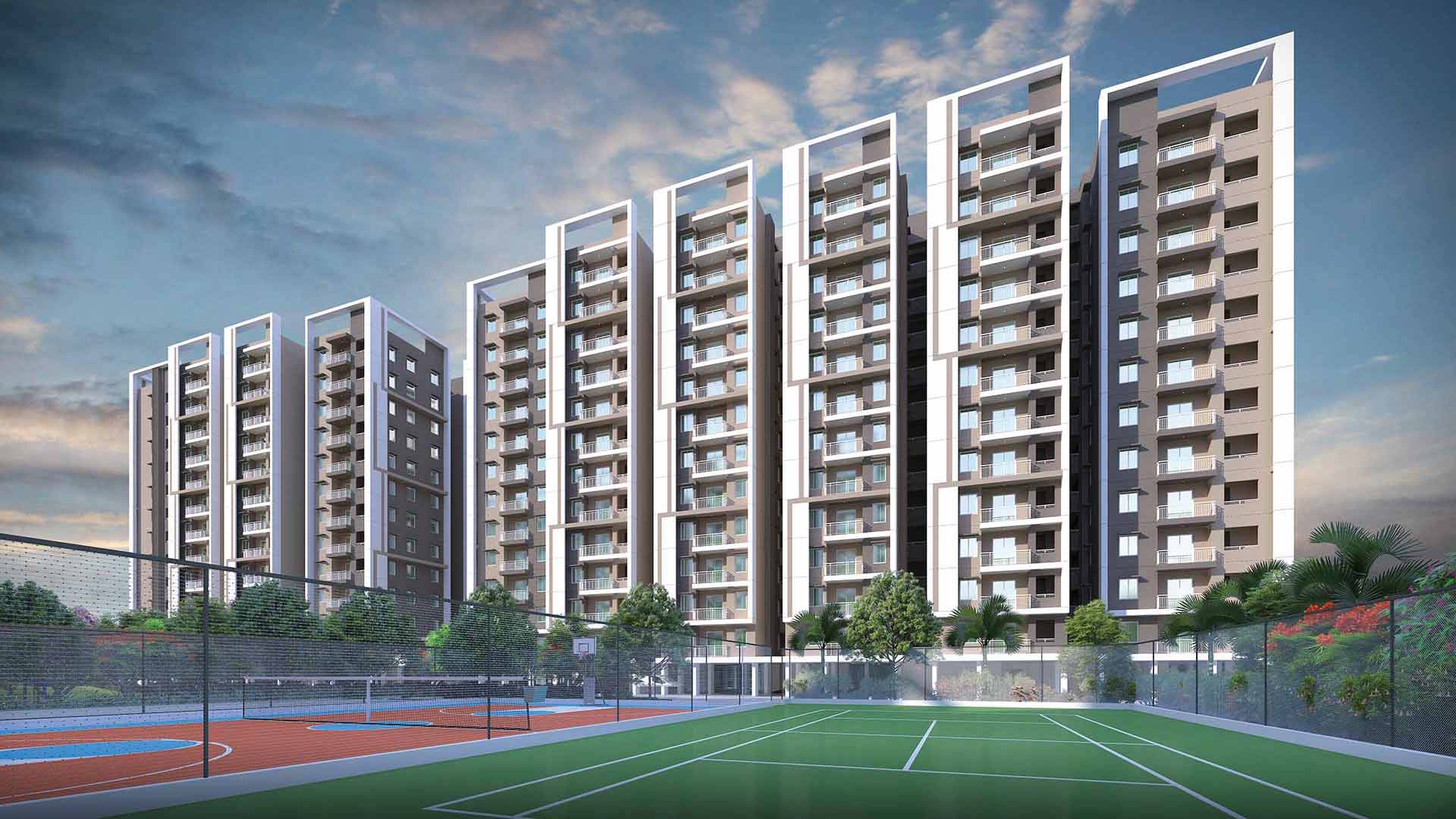 DSR Highland Greenz sports area amenities in Doddakannelli Bengaluru