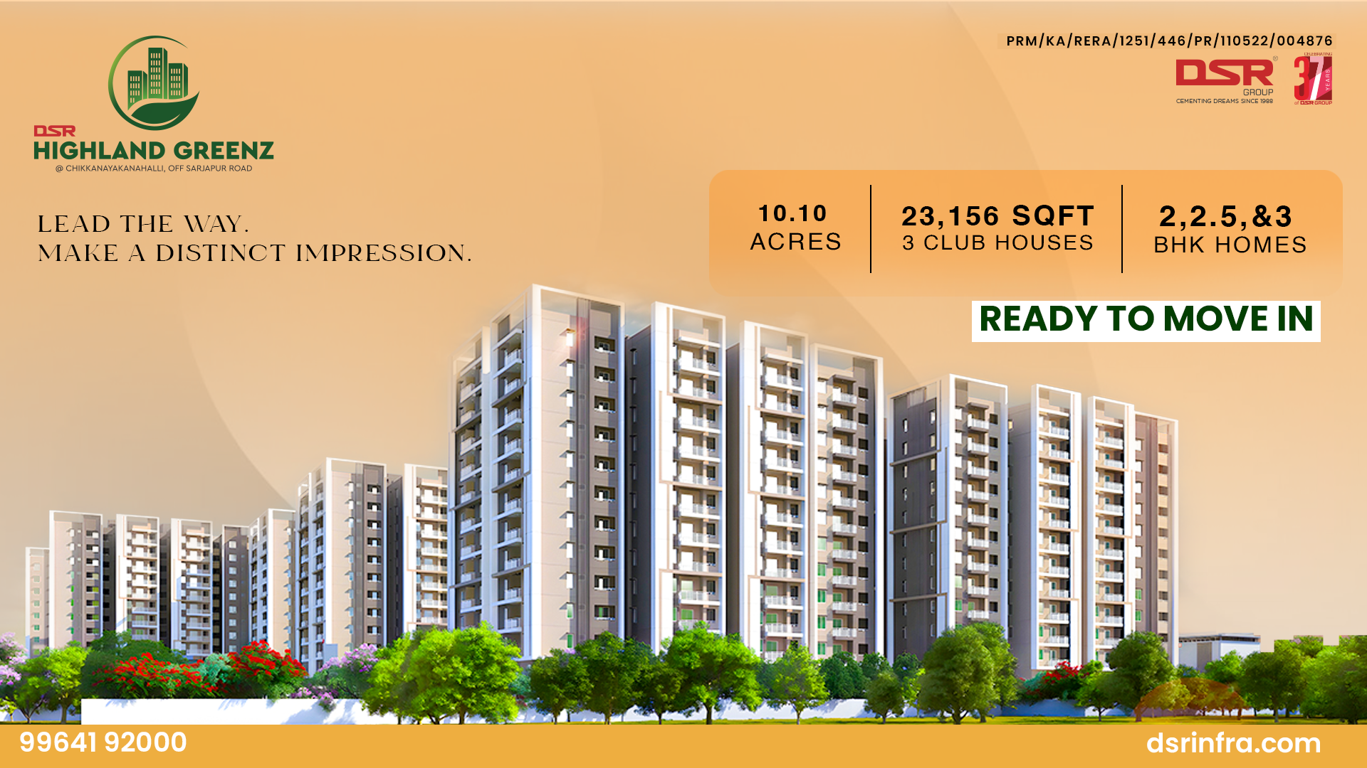DSR Highland Greenz – Ready to Move Luxury Apartments in Doddakannelli, Bengaluru